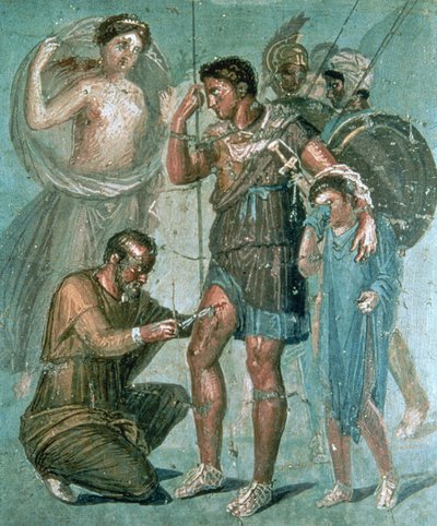 Aeneas Injured, from Pompeii by Roman